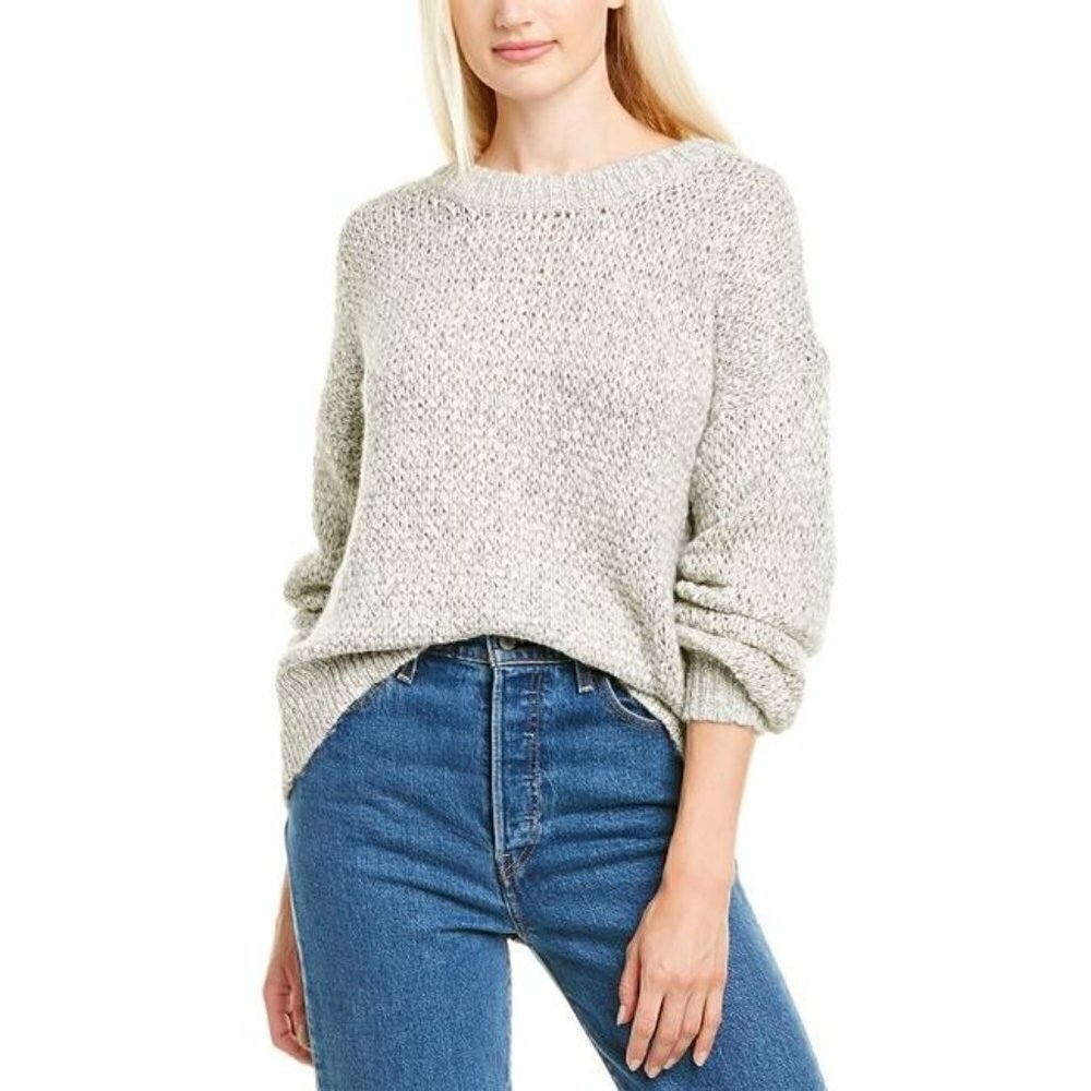 Madewell Baez Gray Knit Pullover‎ Sweater L